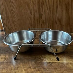 Stainless Steel Double Pet Bowl